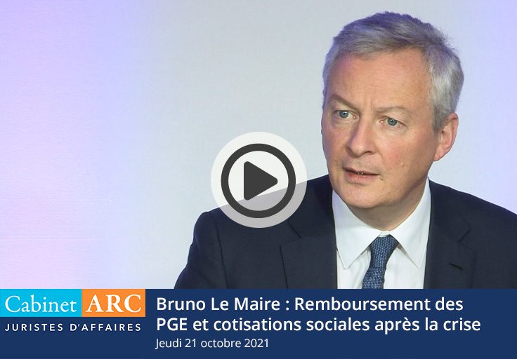 Bruno Le Maire on the risk of non-reimbursement of PGEs and social security contributions post-Covid-19